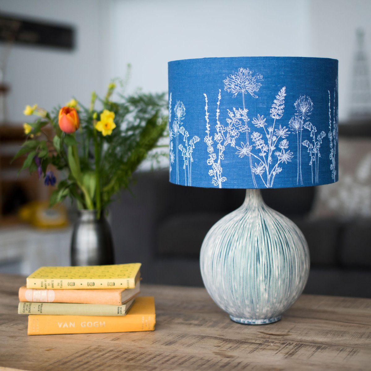 Great to see we have been featured for our lovely Indigo Blue Linen Lampshade! Thanks, GoodHomesMagazine.com @pressloft