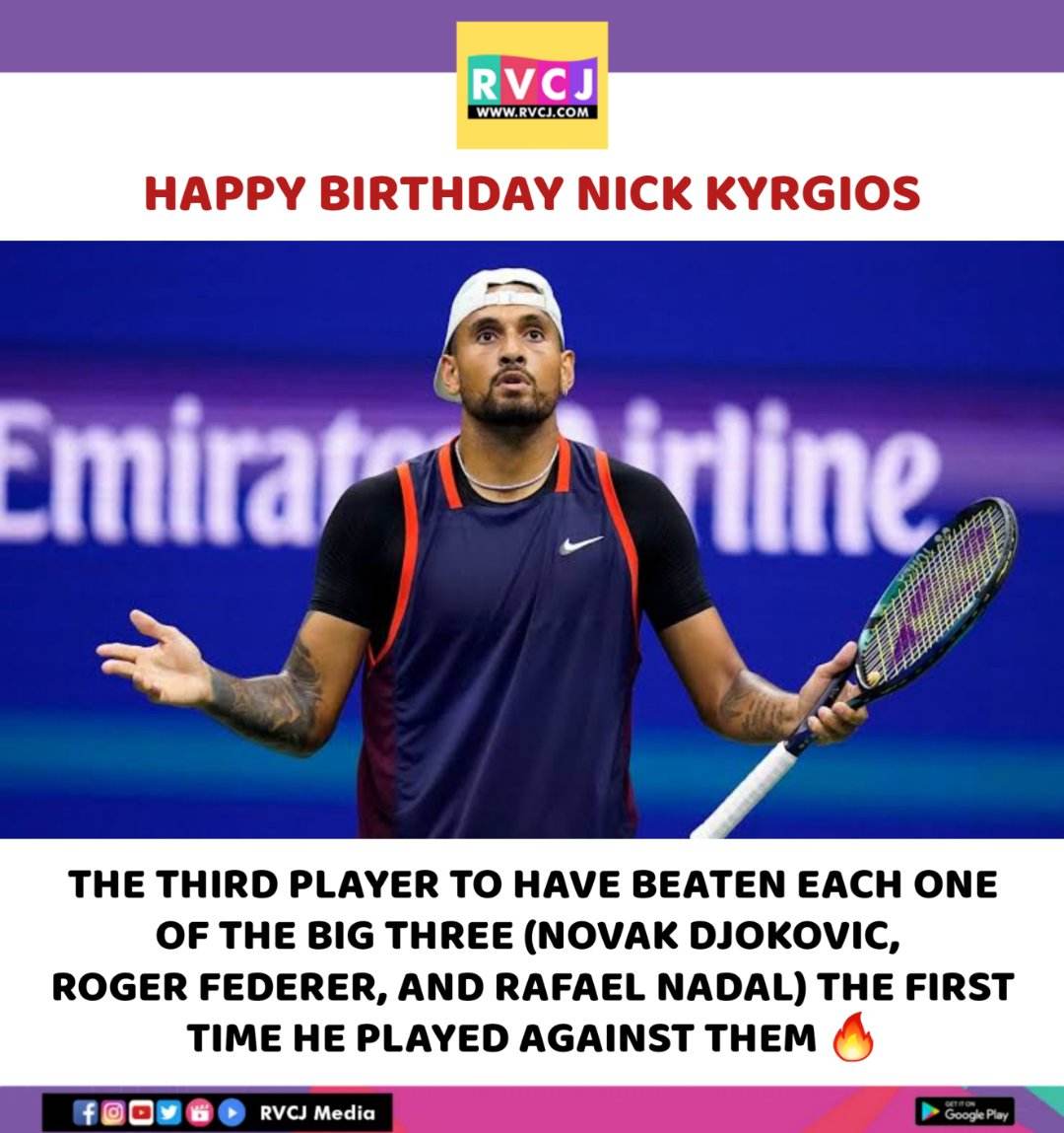 Happy Birthday Nick Kyrgios!  