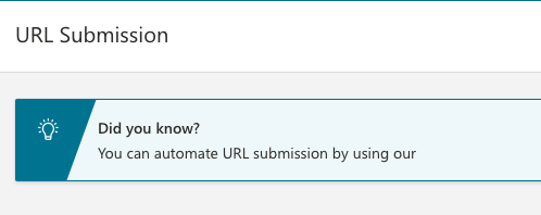 korabdr's tweet photo. Gotta love @bing 's webmaster tools and their secrets.
I can automate URL submission using your what?!
#bing #webmasterTools https://t.co/sNyKiL4Sh2