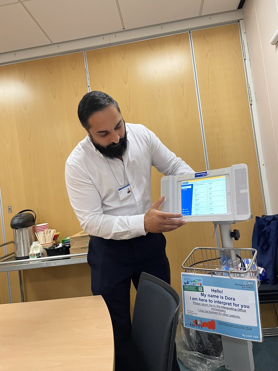 Excited to be at @BWC_NHS @BWH_NHS learning about @LanguageLine Interpreter On Wheels @NWAngliaFTPTEX #patientexperience #interpreting #languages #BSL #signlanguage