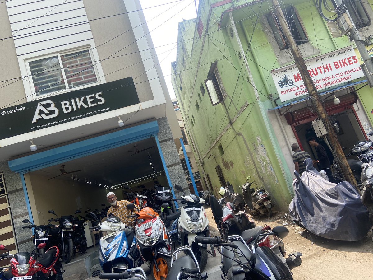 Chennai Live on Twitter "Bike shops occupying the platform as well as
