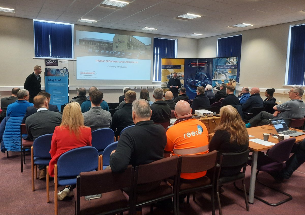 CKMAlliance's tweet photo. Great visit to Thos Broadbent's last night. Visits are so beneficial for members to make useful connections and be inspired. Don't miss out! Why not join on 28th June at Chem Resist? https://t.co/ZwSDYj1yPo 
@neilkendall 
@Chem_Resist 
@TBS_Centrifuges https://t.co/o4sso6gUiR