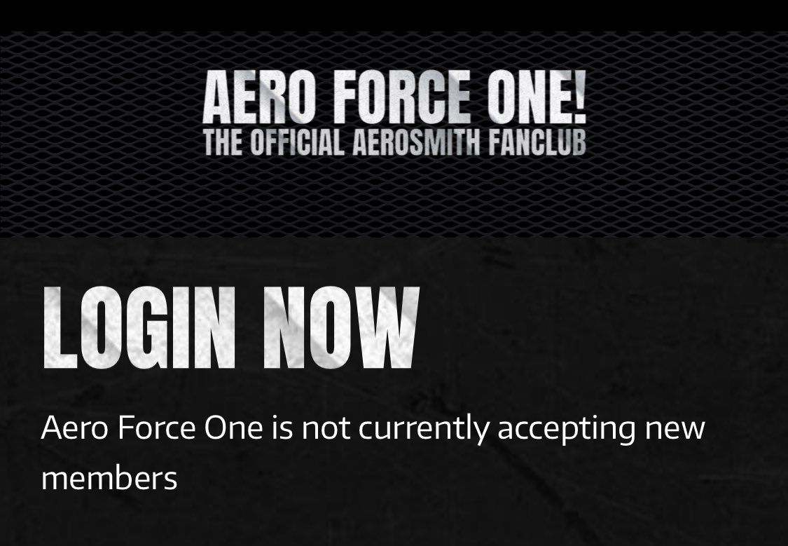 naomaria_JPN's tweet photo. That means we can’t renew our membership?!
I can find renew button nowhere.  No way…
#AeroForceOne
#Aerosmith https://t.co/yRscFkMNtK