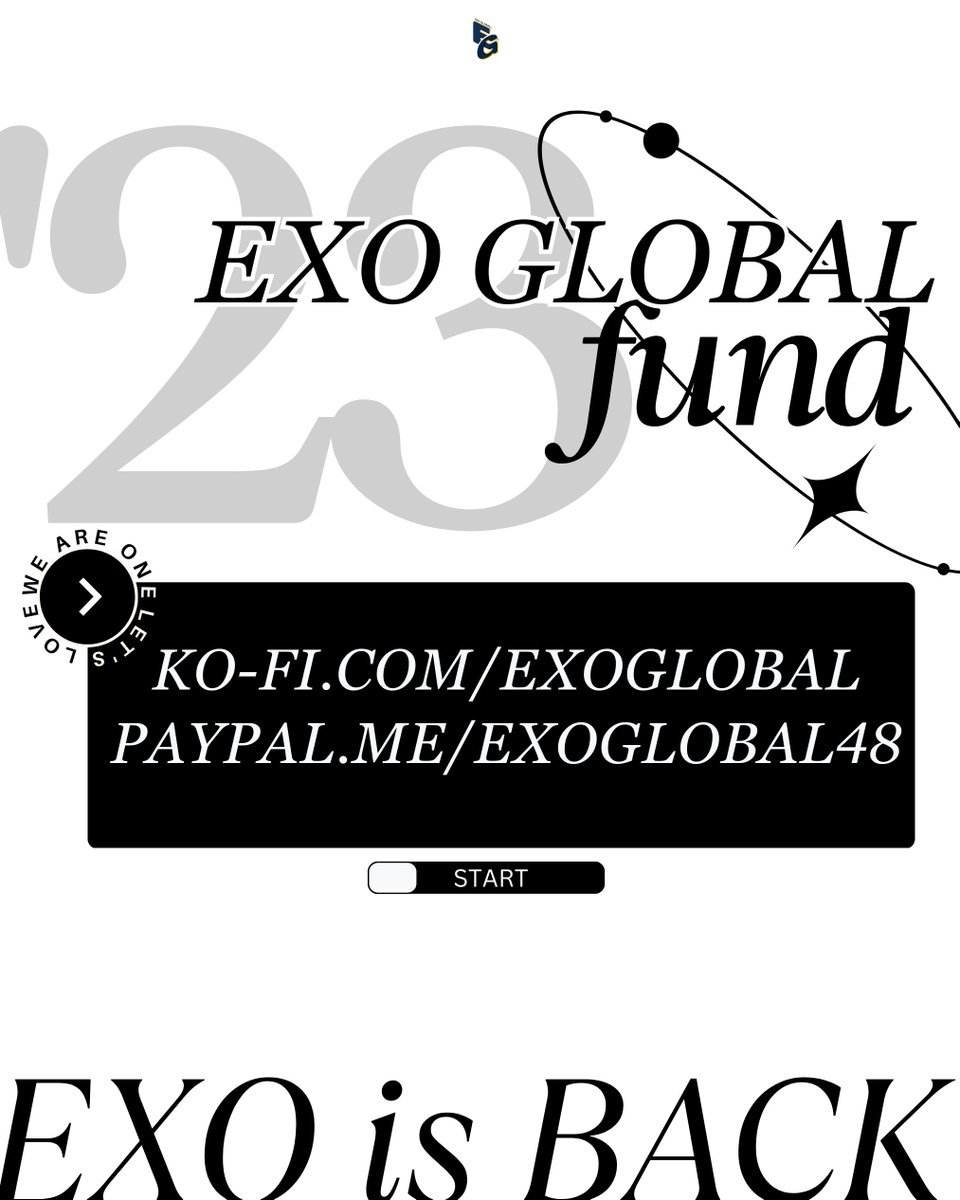 🪙 𝐄𝐗𝐎 𝐆𝐋𝐎𝐁𝐀𝐋 𝐅𝐔𝐍𝐃 𝟐𝟎𝟐𝟑

☕ ko-fi.com/exoglobal
🏦 paypal.me/exoglobal48
✉️ x.com/exoglobal_media
📧 exoglobal48@gmail.com

For EXO and all members, we could use your help to do our best for their projects and releases. 

#EXO #엑소 <a href="/weareoneEXO/">EXO</a>