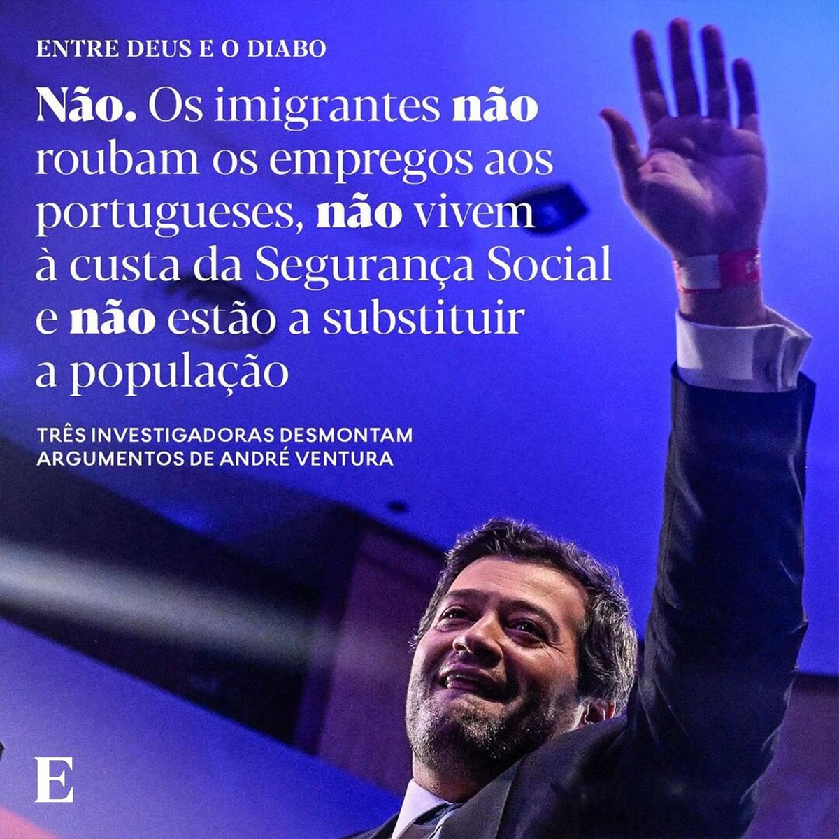 expresso's tweet photo. “Não há uma relação entre imigração e criminalidade”, afirma Catarina Reis Oliveira, coordenadora do Observatório das Migrações, no 7.º e último episódio do podcast do Expresso “Entre Deus e o Diabo”. 

Conheça os factos: https://t.co/VsDqszxFYY

📷 Patrícia de Melo Moreira/AFP https://t.co/BjYwQ5pFBF