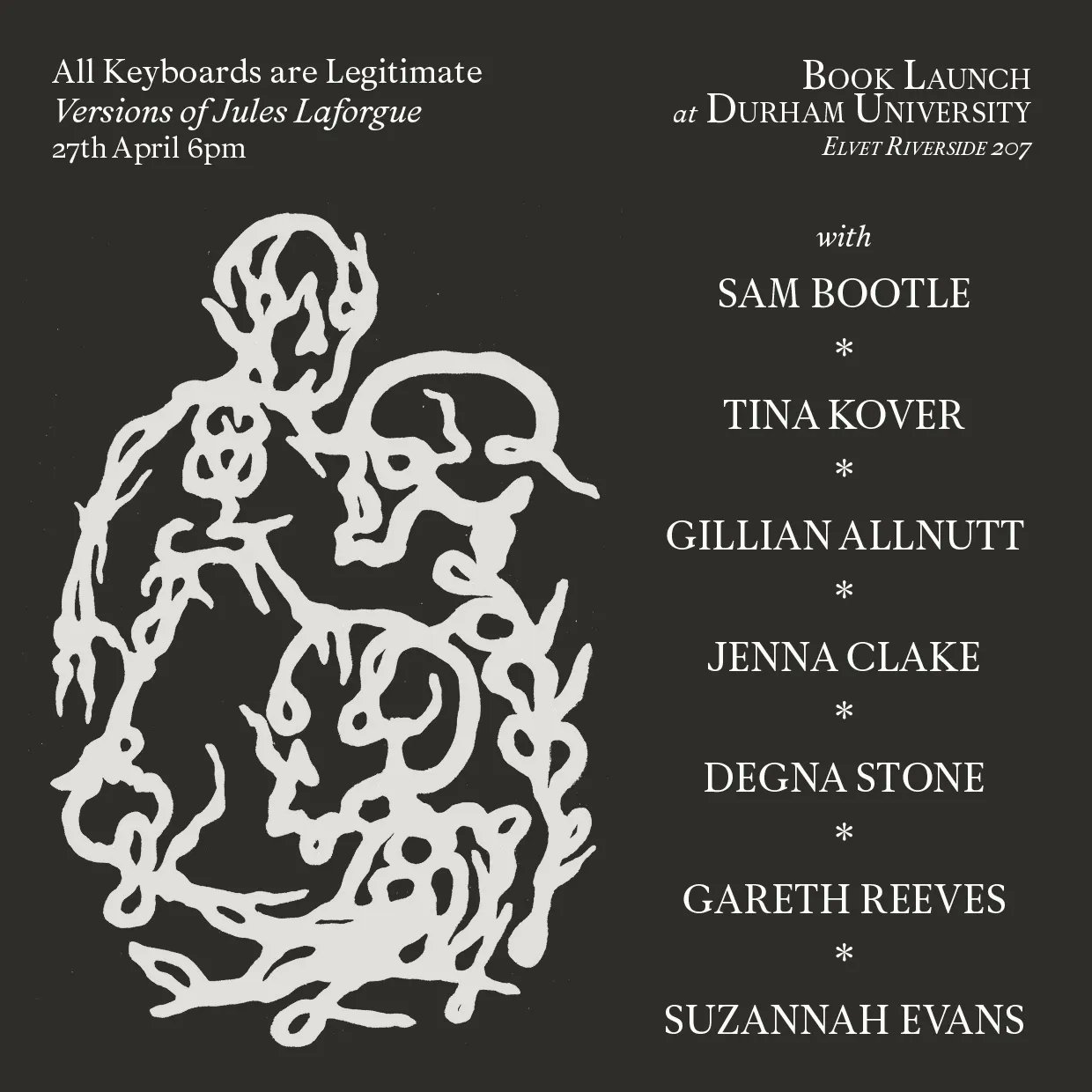 Nine Arches Press on Twitter "TONIGHT Come along to Durham University