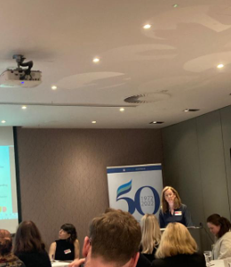 BolandMairead's tweet photo. "Design to the edges and you design for everyone". 
@haran_maureen presents the National Access Plan PATH 4 Phase 1 project to develop a National Universal Design Charter. 
Central to this is developing a tertiary education understanding of what UD is. @HEAaccess  @QQI_connect https://t.co/9ZJL1zI51k