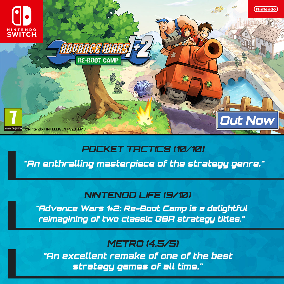 Nintendo UK on to now strategic in turn-based had what tactics #AdvanceWars Camp, See reimagining critics X: available of Re-Boot 1+2: in about the say your battles Game \