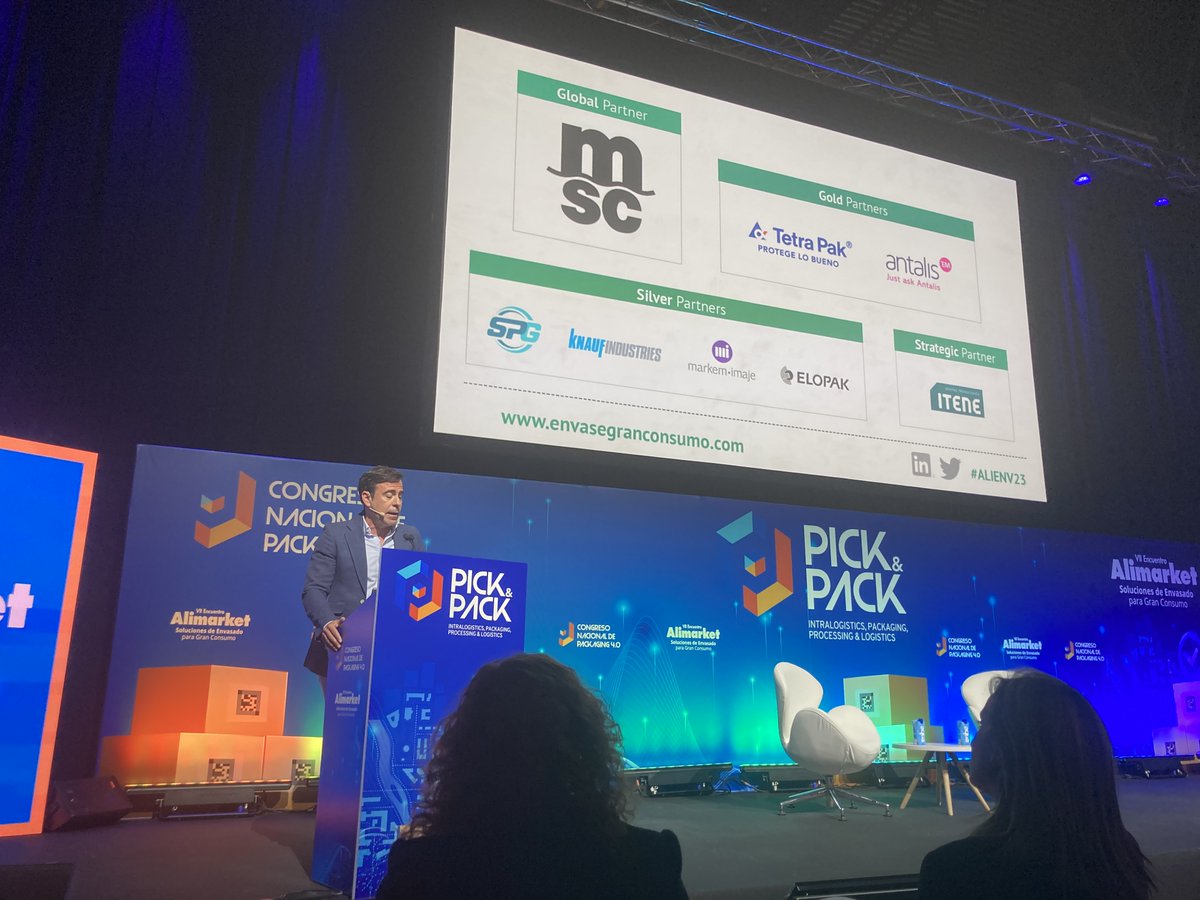 🚀Tendencias del packaging. Hemos acudido al VII Encuentro de <a href="/Alimarket/">Alimarket</a>  Soluciones de Envasado para Gran Consumo. 
🔷Sostenibilidad = motor de cambio.
🔷Reutilización de envases.
🔷 Materiales más sostenibles y biodegradables.
#SPG #ALIENV23 #packaging #Alimarket #pickpack2023
