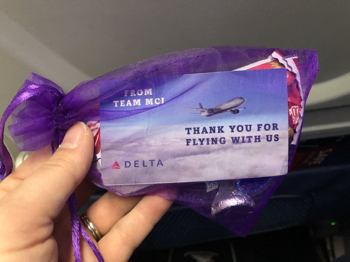 Got a cute little care package from Delta this morning. Thanks <a href="/Delta/">Delta</a> !