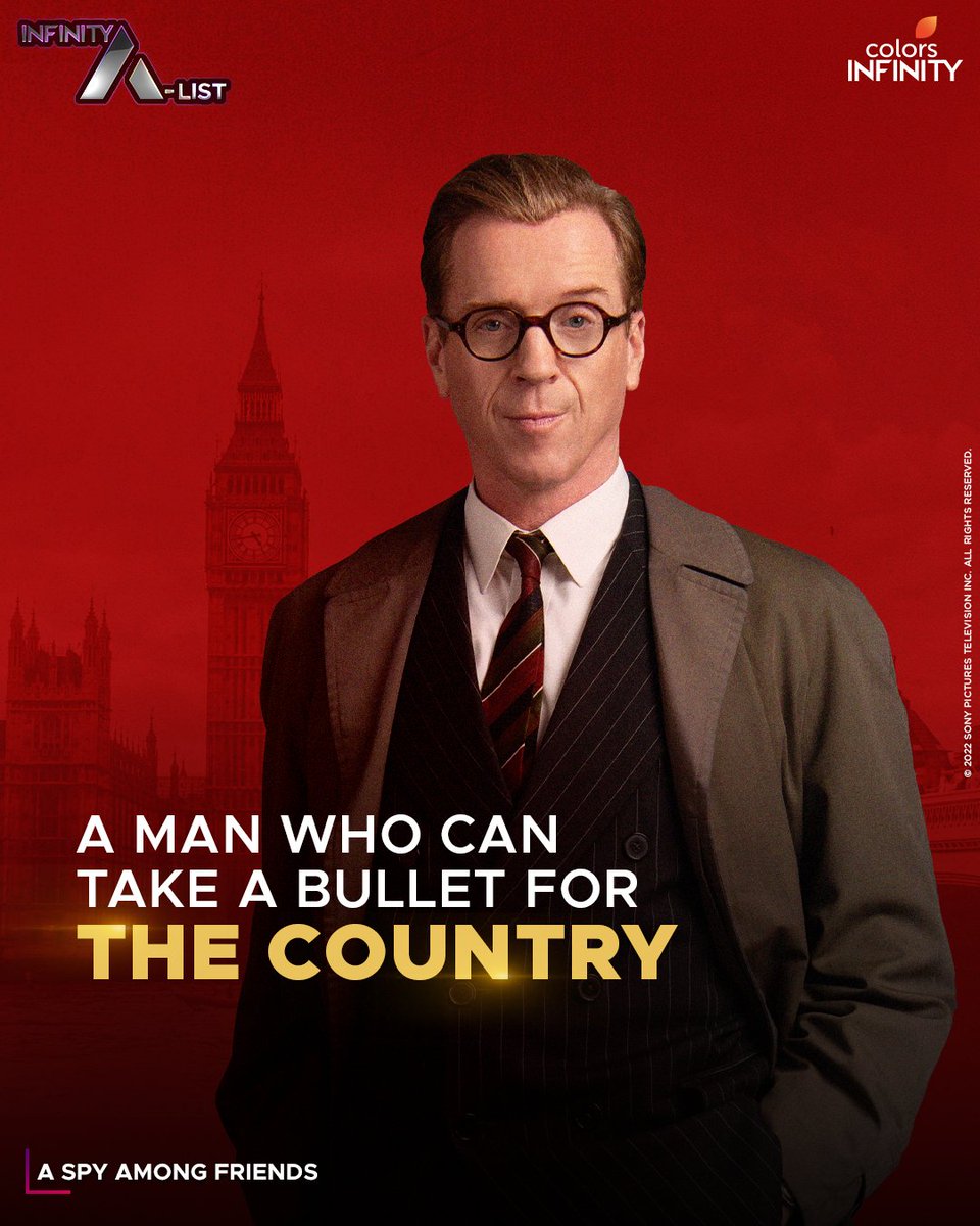 colors_infinity's tweet photo. Meet Nicholas Elliott, a loyal and determined British Intelligence Officer who values his country more than anything else!
Watch the #ASpyAmongFriends, Mon - Fri at 9 PM only on #ColorsInfinity.
#InfinityAList #ASpyAmongFriends #DamianLewis #GuyPearce #trust #betrayal #crime https://t.co/LYmmpam1nl