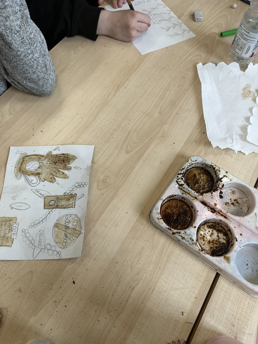 MissThomson___'s tweet photo. Today in P7 we were using fairtrade coffee from @coopuk to make coffee art as part of our Fair trade topic! ☕️ 🖌️ we can’t wait to see the results tomorrow when they dry! @FairtradeUKEd https://t.co/OaMjkhKv8I
