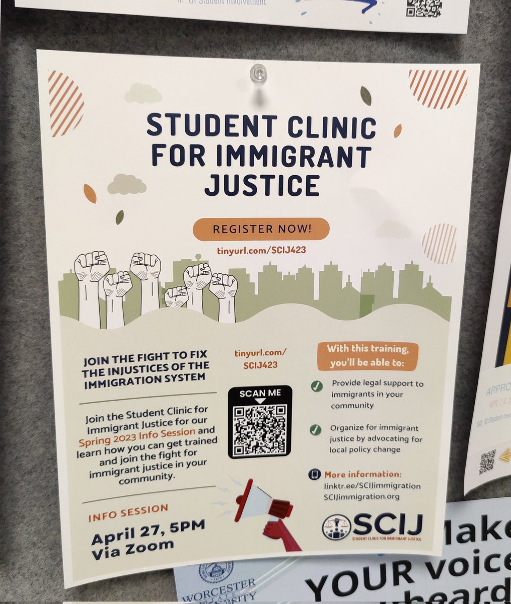 TODAY: Join for SCIJ's Spring Info Session and learn more about how to get involved. Register: tinyurl.com/SCIJ423