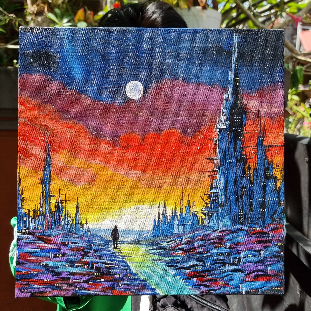 Our newest painting that we finished today :) Hit us up if u wish to purchase it :) Free shipping as always :):):) 
#NFT #acrylicpainting #painting #canvas #acrylicpaint #acrylic