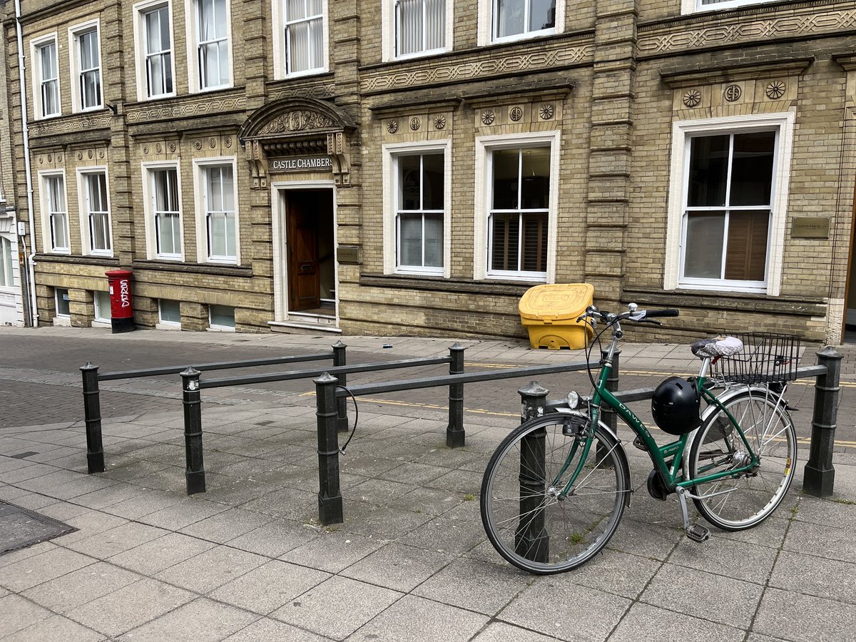 Heritage bike stands in Norwich.