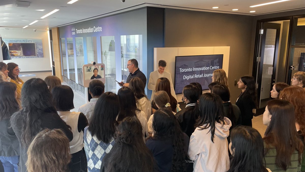 Justin Cohen (@cantechit) on Twitter photo Amazing having Girls in ICT here <a href="/CiscoCanada/">Cisco Canada 🇨🇦</a> #TOInnovate taking about innovation and career building, with a cameo from our team member Brianna via <a href="/AvaRobotics/">Ava Robotics</a> Amazing having Girls in ICT here <a href="/CiscoCanada/">Cisco Canada 🇨🇦</a> #TOInnovate taking about innovation and career building, with a cameo from our team member Brianna via <a href="/AvaRobotics/">Ava Robotics</a>