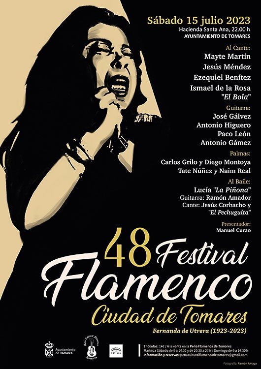 El próximo sábado 15 de julio tenemos una cita en Tomares de la mano de la peña cultural de flamenca de Tomares y al Ayuntamiento de dicho municipio, quienes rendirán un homenaje a Fernanda de Utrera en la 48ª edición de su Festival Flamenco.

Toda la información, aquí 👇🏻👇🏻