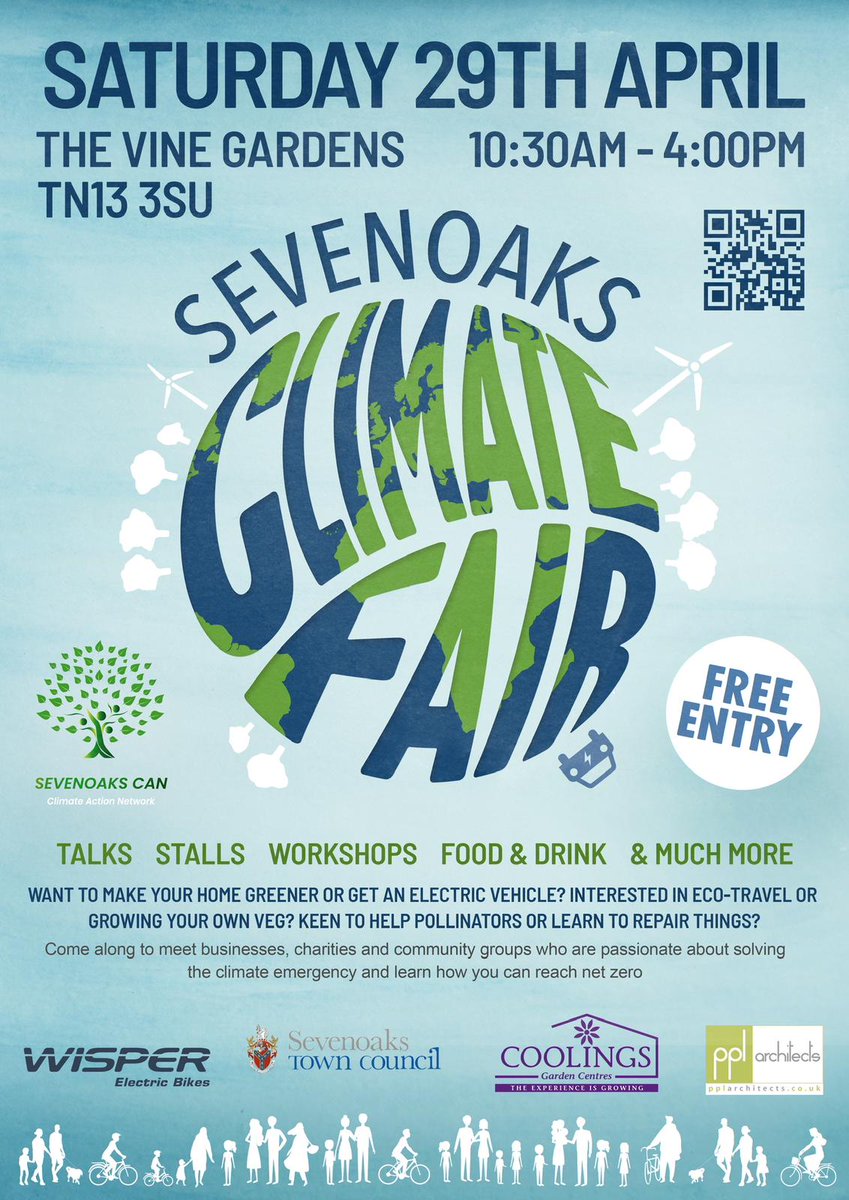 7oaksCAN's tweet photo. | 𝗧𝗵𝗲 𝗰𝗼𝘂𝗻𝘁𝗱𝗼𝘄𝗻 𝗵𝗮𝘀 𝗯𝗲𝗴𝘂𝗻! |
The event we have all been eagerly awaiting is almost here! This Saturday, 29th April, Sevenoaks will hold its first ever Climate Fair! Follow the link below to watch a short video about the event.
https://t.co/P7kdrDn0Si https://t.co/j81WYom70C