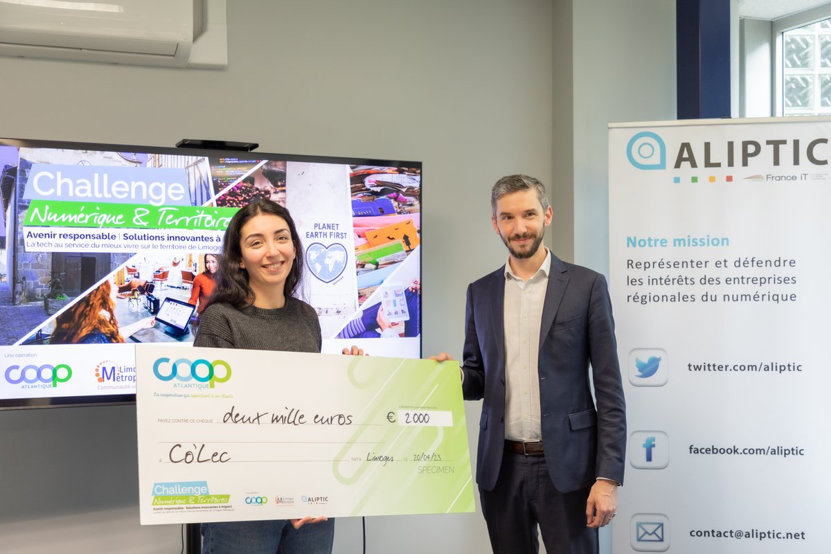 Limoges Métropole (@limmetropole) on Twitter photo #Entreprises | Remise des prix du Challenge Numérique & Territoires cet après-midi à <a href="/EsterTechnopole/">ESTER Technopole</a>.
✅ Organisé par <a href="/aliptic_/">ALIPTIC</a> et <a href="/CoopAtlantique/">Coop Atlantique</a> en partenariat avec <a href="/LimMetropole/">Limoges Métropole</a>
Les récompensés :
1️⃣ UV. R Spot <a href="/sanodev/">Sanodev</a>
2️⃣ MYdys <a href="/FACIL_iti/">FACIL'iti</a>
3️⃣ CO'LEC #Entreprises | Remise des prix du Challenge Numérique & Territoires cet après-midi à <a href="/EsterTechnopole/">ESTER Technopole</a>.
✅ Organisé par <a href="/aliptic_/">ALIPTIC</a> et <a href="/CoopAtlantique/">Coop Atlantique</a> en partenariat avec <a href="/LimMetropole/">Limoges Métropole</a>
Les récompensés :
1️⃣ UV. R Spot <a href="/sanodev/">Sanodev</a>
2️⃣ MYdys <a href="/FACIL_iti/">FACIL'iti</a>
3️⃣ CO'LEC