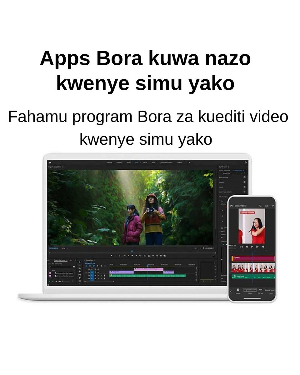 Bongotech255's tweet photo. 𝗣𝗿𝗼𝗴𝗿𝗮𝗺 𝗕𝗼𝗿𝗮 𝘇𝗮 𝗸𝘂 𝗲𝗱𝗶𝘁𝗶 𝘃𝗶𝗱𝗲𝗼 𝗸𝘄𝗲𝗻𝘆𝗲 𝘀𝗶𝗺𝘂

Kama unatumia simu yako kuweza ku share video zako kwenye mitandao ya kijamii program za kuediti video ni muhimu kuwa nazo lazima ziwe kwenye simu yako.

Retweet kisha like tuendelee kujifunza👇 https://t.co/ks4LcANmOa