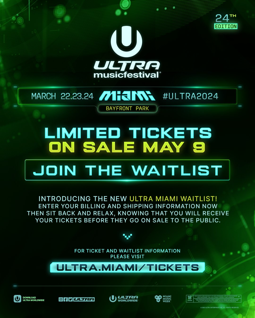 Ultra Music Festival on Twitter "ULTRA MIAMI WAITLIST NOW OPEN!NN