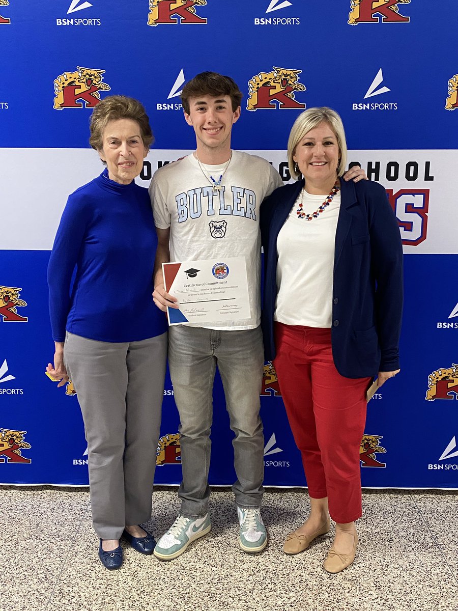 KHS senior class president is heading to <a href="/butleru/">Butler University</a> #collegesigningday #legacymatters