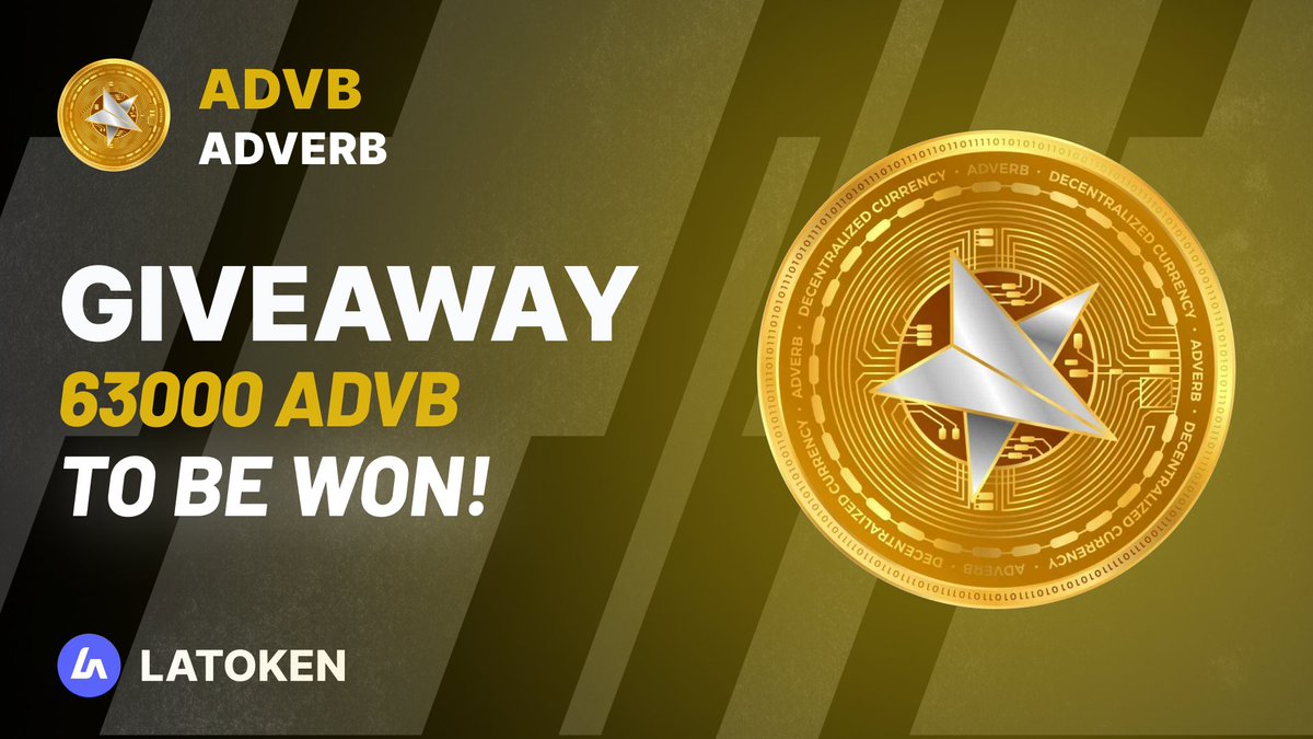 Latoken_cex's tweet photo. 🏆 $500 ADVERB (ADVB) Giveaway on #LATOKEN 

🔥 165 Winners.
✅ Complete all tasks and qualify for the #Giveaway 
📲  Tag 5 Friends and Share.
⏰ April 27, 2023 - April 29, 2023.

JOIN GIVEAWAY👉 https://t.co/MtqyEMNUZ2 https://t.co/ByPBCcLoQX