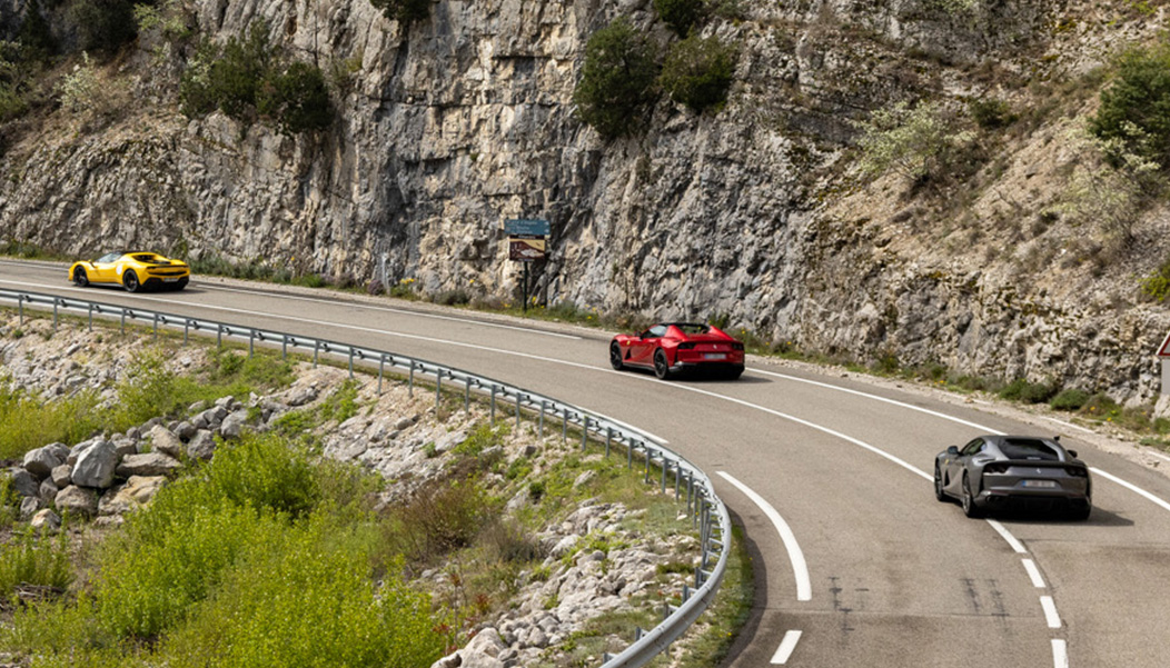 Ferrari's tweet photo. The 2023 #TourAuto came to an end after a thrilling week and a 2,000 km drive from #Paris to #Cannes. Intermediate stops included #Beaune, #ClermontFerrand, and #Valence, as well as the circuits of Dijon-Prenois, Bresse, Charade and Paul-Richard.
#France #DrivingFerrari #Ferrari https://t.co/iWwGyrGlqs