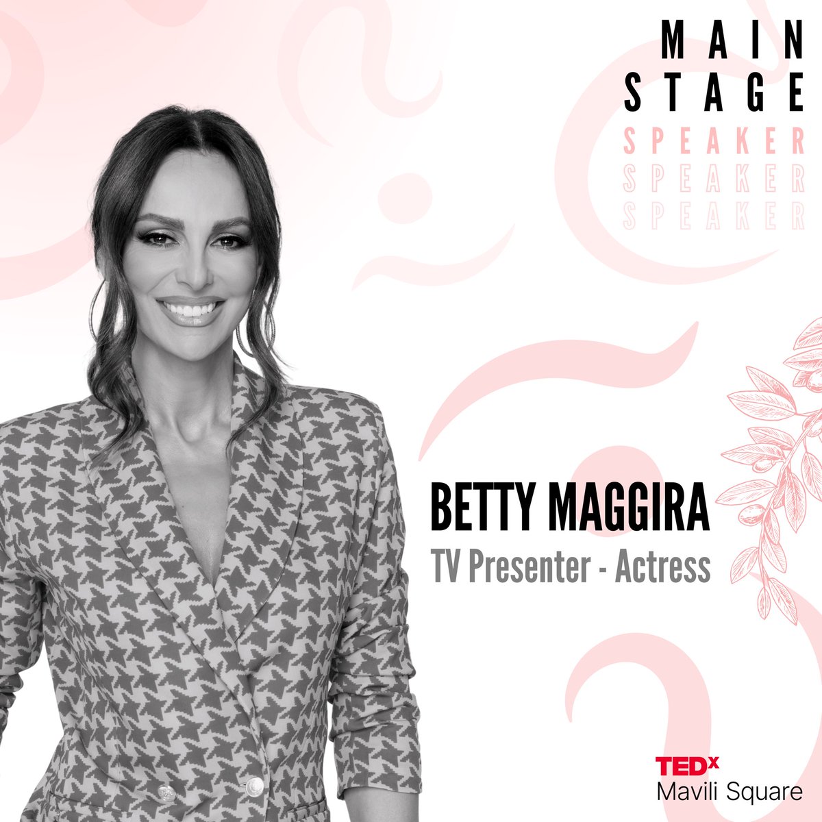 Η ένατη ομιλήτρια της κεντρικής σκηνής είναι η ηθοποιός, παρουσιάστρια και μοντέλο, Μπέττυ Μαγγίρα

#TEDxMaviliSquare #BeAMavilian #MaviliansNewEra #εὖtopia
