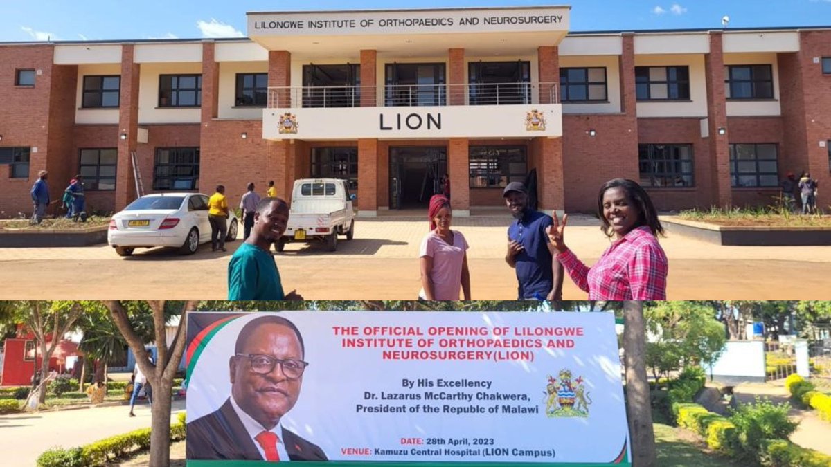 BSSHand's tweet photo. EXCITING NEWS 📣  

The Lilongwe Institute of Orthopaedics and Neurosurgery (LION) is being officially opened tomorrow by the President of the Republic of Malawi. 

Find out more about the @BSSHand and @BAHTHandtherapy LION project: https://t.co/gHAW0Kw5cu https://t.co/HzP5Ep08i1