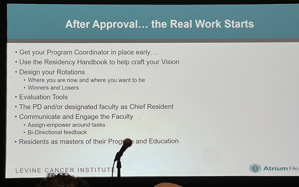 Gina M. Badalato (@gmbadalato) on Twitter photo #SAU23 with great panel <a href="/PCuroMD/">Peter Clark MD</a> Peter Clark speaking about creating a residency program.
🔹 Residents are the most invested in their education. Empower their voices in building and shaping the residency program. #SAU23 with great panel <a href="/PCuroMD/">Peter Clark MD</a> Peter Clark speaking about creating a residency program.
🔹 Residents are the most invested in their education. Empower their voices in building and shaping the residency program.