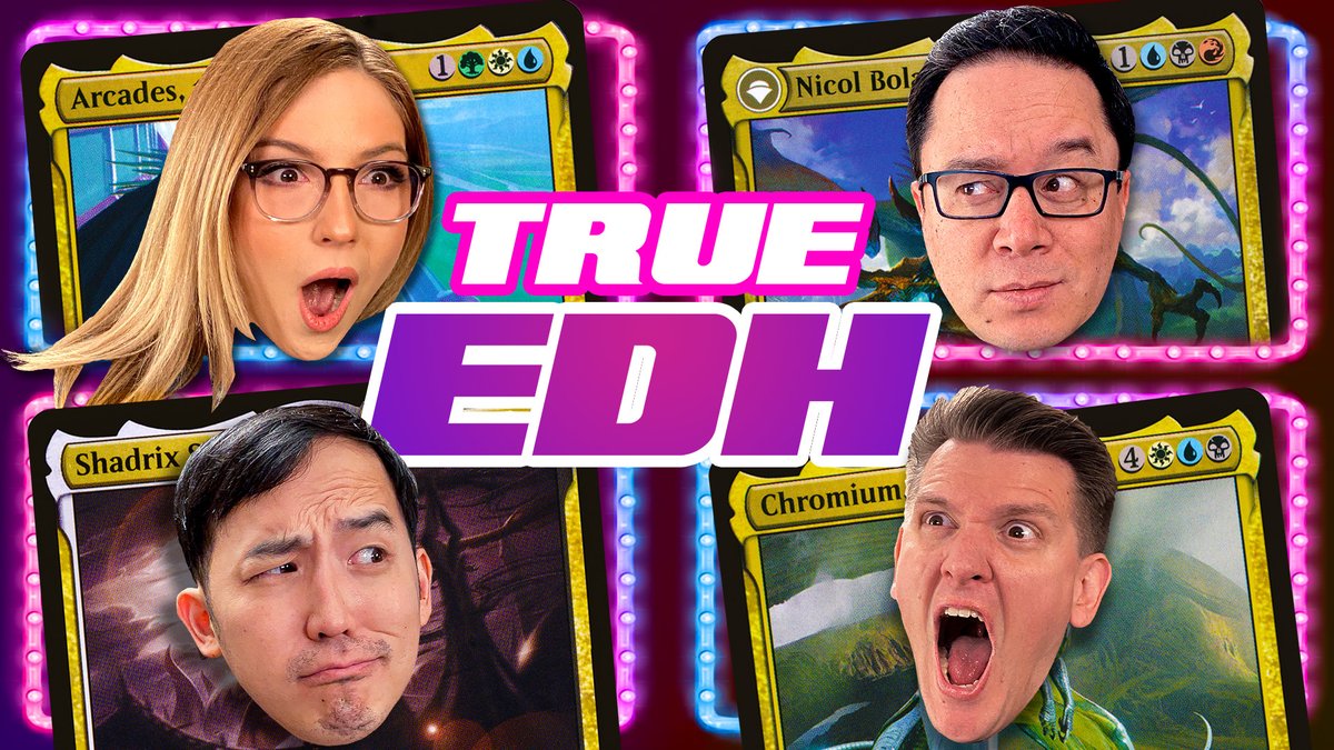 commandcast's tweet photo. Long before anyone had heard of "Commander" elder dragons ruled the skies!

On the new #ExtraTurns, buckle-up for a game of TRUE EDH featuring MTG powerhouses @TaaliaVess &amp; @covertgoblue.

Who will win this battle for spicy supremacy? Watch and find out: https://t.co/p9gYDd4vUr https://t.co/uh8Yz0ZwrT