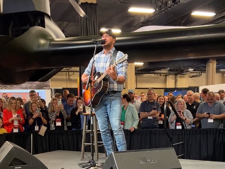 BellFlight's tweet photo. It's Day 2 at @Army_Aviation #23Summit! Special thank you to our friends @Lukebryan and Callous & Shine for kicking off Day 1 with us.
📍 Stop by booths #725 & #753 to connect with the team today!
#AAAA #ArmyModernization #FVL https://t.co/ebMt80VwmE