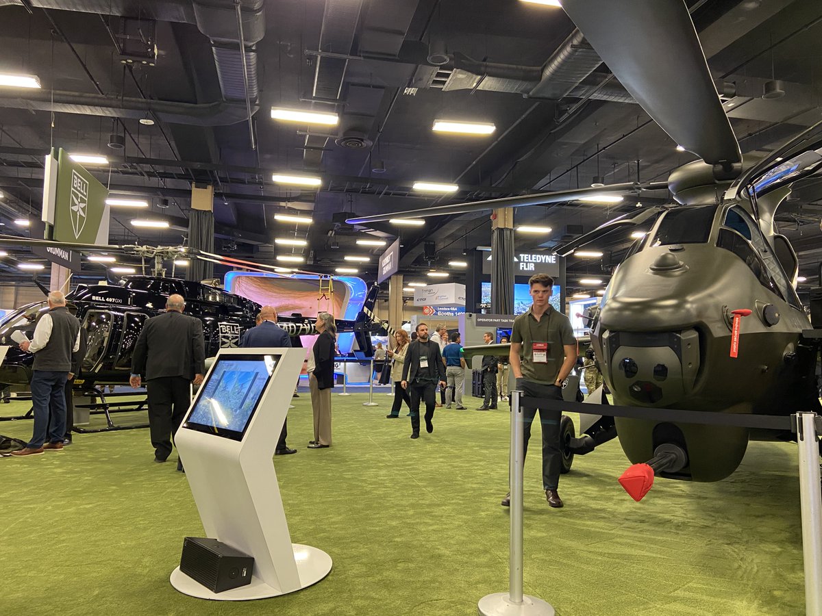 BellFlight's tweet photo. It's Day 2 at @Army_Aviation #23Summit! Special thank you to our friends @Lukebryan and Callous & Shine for kicking off Day 1 with us.
📍 Stop by booths #725 & #753 to connect with the team today!
#AAAA #ArmyModernization #FVL https://t.co/ebMt80VwmE