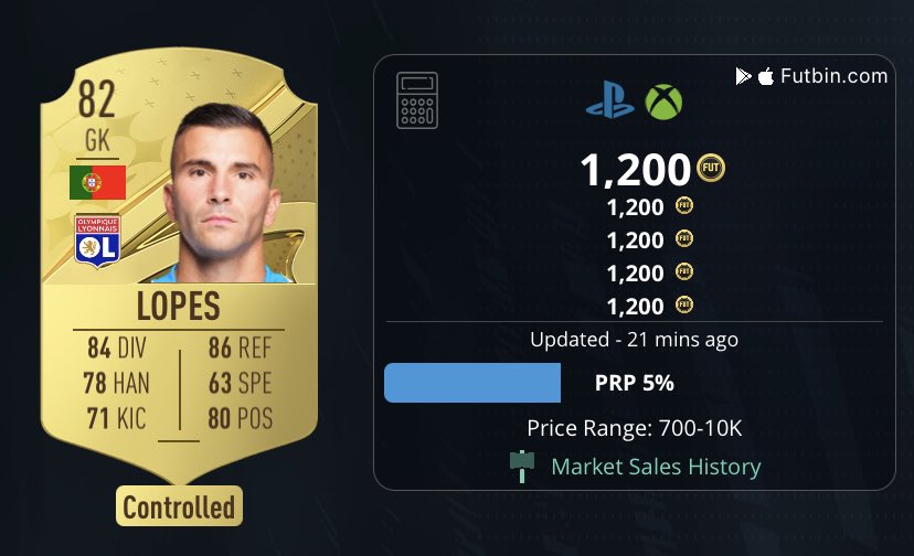 TheFutInflation's tweet photo. Lopes (82) ✅

Buy/bid - 1.1k> 📍
Ep - 1.4K+🤑

Low risk 🚨

Server link in bio! 🔥

#fifa #fifatradingtips https://t.co/ZVnyuuqAAW