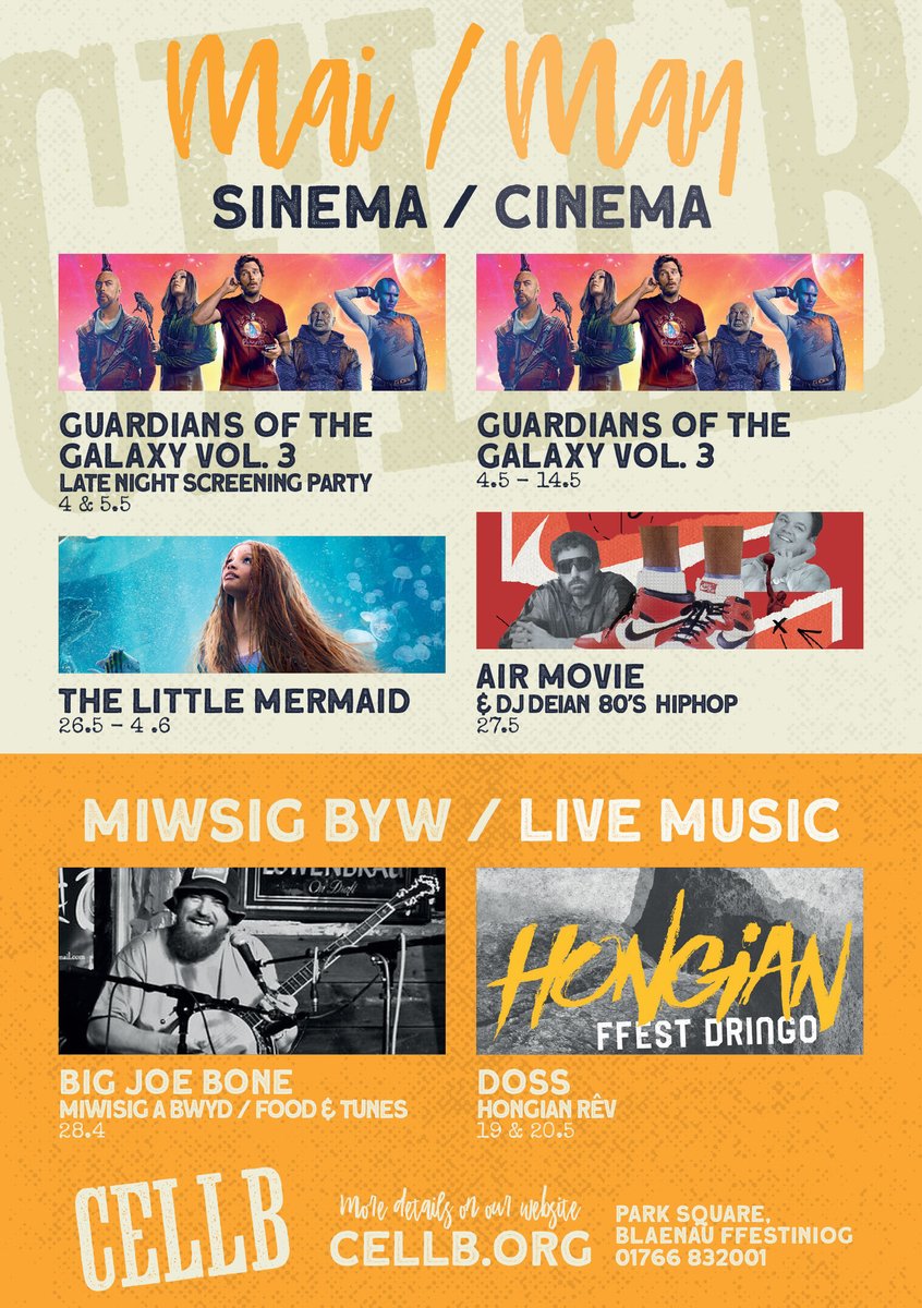 MAI 'WALLGO 🌱☘️🎋 MAY'HEM 👾🤖🚀
Cariad a heddwch a diolch oll am eich cefnogaeth 
Peace and Love and give thanks all for your continued  support Tim Cellb xxxx 
<a href="/FilmHubWales/">Film Hub Wales</a> <a href="/FfilmCymruWales/">Ffilm Cymru Wales</a> <a href="/CyngorGwynedd/">Cyngor Gwynedd</a> <a href="/LlywodraethCym/">Llywodraeth Cymru</a> <a href="/IeuGwyneddYouth/">Ieuenctid Gwynedd Youth</a> <a href="/CyngorTrefFfest/">Cyngor Tref Ffestiniog</a>