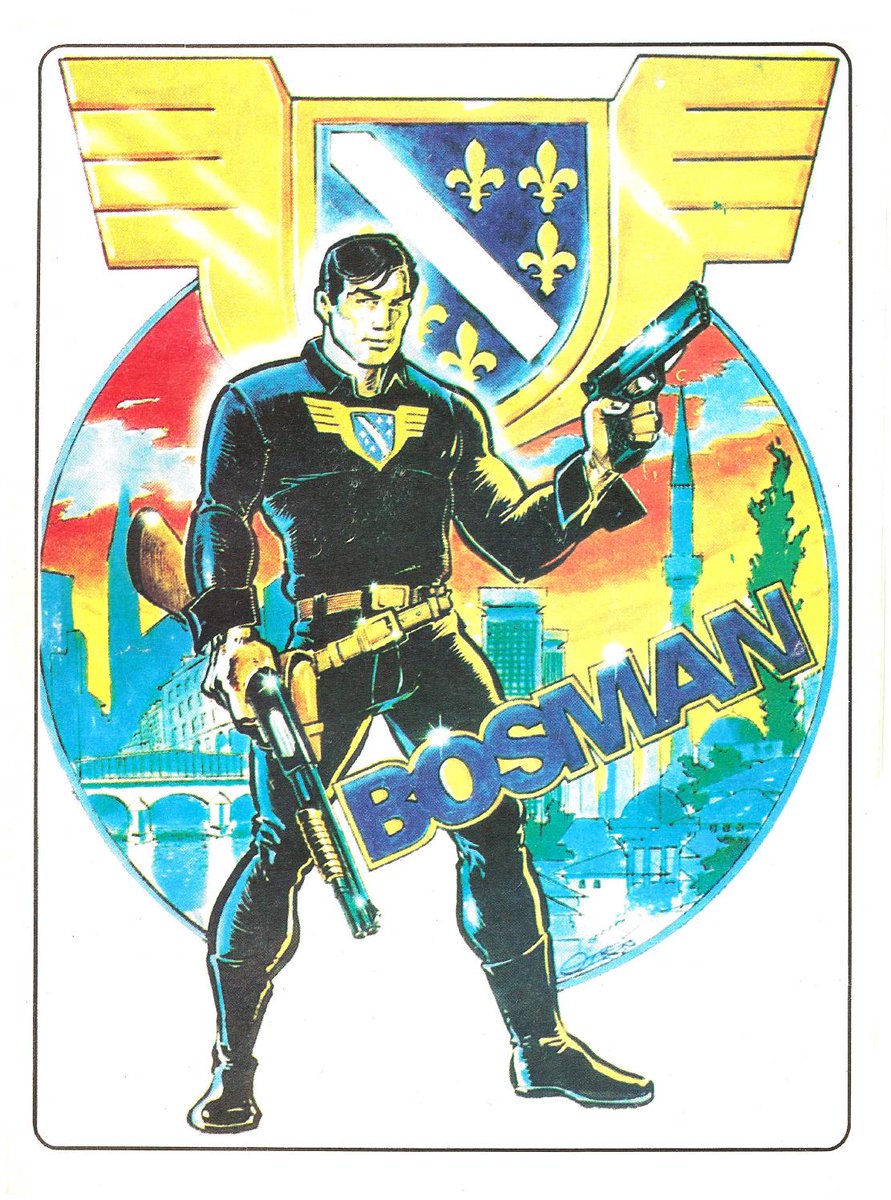 Today we're diving into the story of #Bosman, the Bosnian superhero who rose to prominence during the Bosnian War in the 1990s. A symbol of hope and resilience, Bosman played a crucial role in boosting morale during a difficult time.