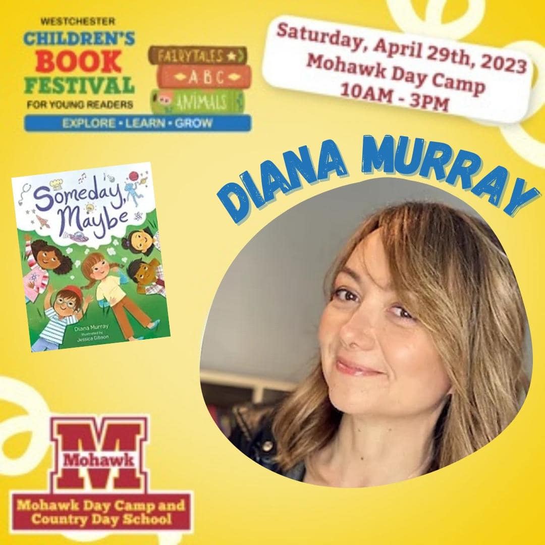 This Saturday! Looking forward to sharing #SomedayMaybe 🤖 and some of my other books, as well as doing a #FirehouseRainbow 🚒 #storytime! #bookfestival @CCBF2023 #WestchesterChildrensBookFestival @mohawkdaycamp @MacKidsBooks #NewYorkEvents #childrensbooks