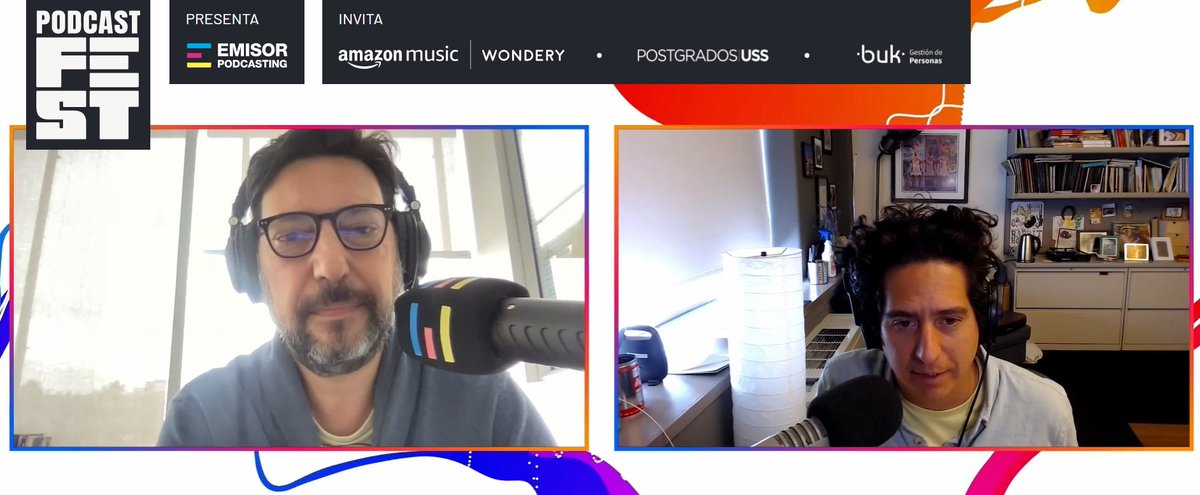 ¡Tremenda conversación en #PodcastFest con uno de los grandes proyectos latinoamericanos en formato audio!

<a href="/DanielGAlarcon/">Daniel Alarcón</a>, creador y presentador de <a href="/radioambulante/">Radio Ambulante</a> de <a href="/NPR/">NPR</a>.

podcastfestlatam.com 

Presenta: <a href="/EmisorPodcast/">Emisor Podcasting</a>

Invita: <a href="/amazonmusic/">Amazon Music</a>
<a href="/WonderyMedia/">Wondery</a>
<a href="/USanSebastian/">Universidad San Sebastián</a>