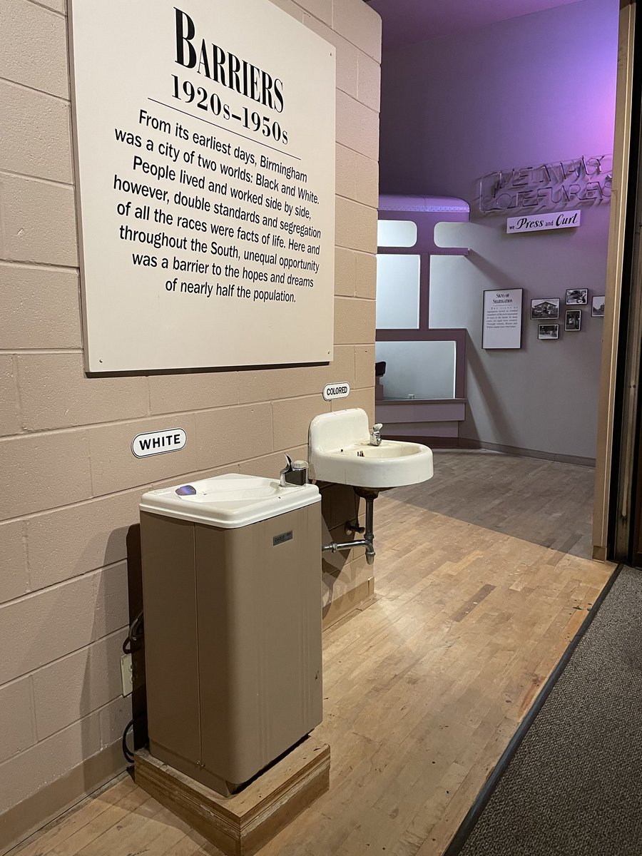 Poignant reminder of historic water inequities at Birmingham Civil Rights Institute, site of #awwa #Water2050 Think Tank on Social/Demographics