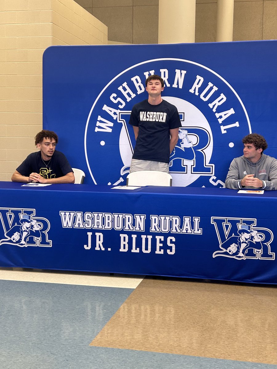 Congrats to ⁦Easton, Tre, &amp; Jack signing NLI’s today to take their talents to the next level!!  ⁦⁦<a href="/RuralSoccer/">WRHS Soccer</a>⁩ ⁦<a href="/RuralHoops/">Washburn Rural Boys Basketball</a>⁩