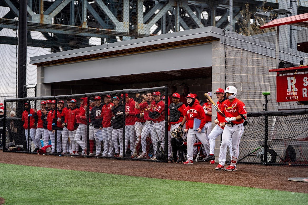 rucbase's tweet photo. SENIOR DAY! The #ScarletRaptors host @BASEBALLTCNJ today at the #RaptorNest as we continue NJAC play. First pitch is scheduled for 3:30pm. #RUCamdenTough #RELENTLESS #RedThreads #ThankYouSeniors https://t.co/xMHKLxDldO