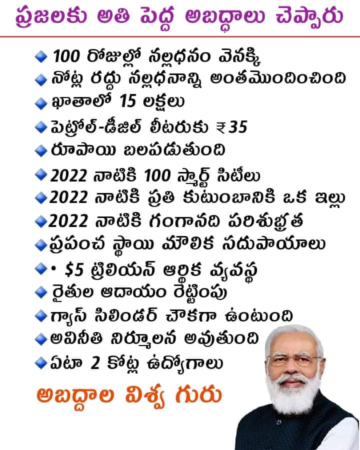 SaiKumar___1's tweet photo. @BJP4Telangana Meru cheppina dhantlo okka Pani aina chesindha me bjp 🤦🏻♂️#modisha🤦🏻♂️ https://t.co/IB9Oh7IWAf