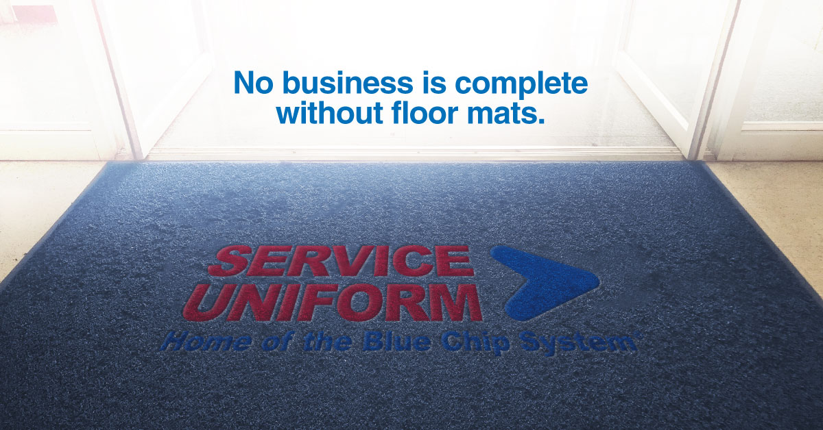 ServiceUniformT's tweet image. #CustomLogo mats from Service Uniform exude professionalism while preventing dust, dirt and other contaminants from being tracked into your facility! Give us a call today to learn more about our personalized matting solutions. bluechipuniform.com/mat-rentals/cu…