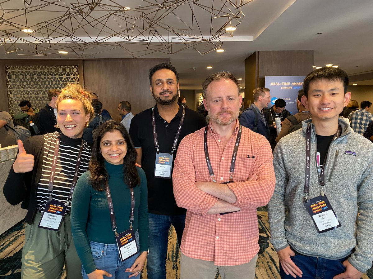 startreedata's tweet photo. Join the @ApachePinot community for an in-person meetup with @DoorDash and @Stripe. 

On May 10th, we'll be meeting at the DoorDash office in San Francisco to connect and listen to talks from @tlberglund, @glaksh100 and William Gan (Crew below): https://t.co/Qi8jLdbrRx https://t.co/76faAcWMMf