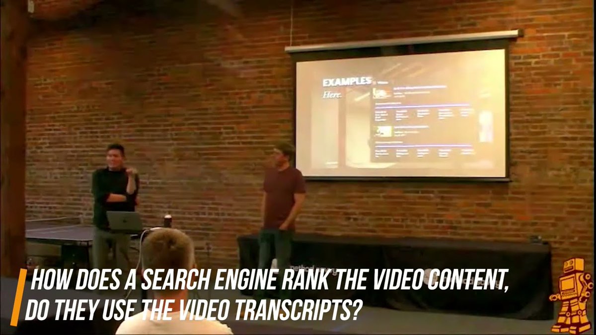 SEOMeetup's tweet image. How does the search engine ranks the video content? Do they use transcription?  Devin Kelley said that Search engines don’t answer the question of how they rankvideo content. He also said that many of the ranked videos don’t have transcription
rfr.bz/t5oqlt8