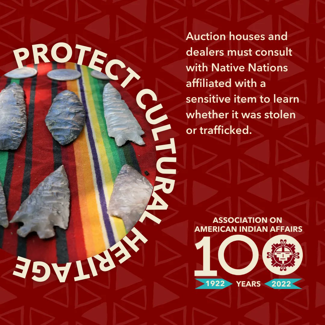 IndianAffairs's tweet photo. ATTN: The only way a private collector can know if an item was removed from its Native Nation improperly is by consulting with that Native Nation. We are the experts of our own cultural heritage. Learn more: https://t.co/eEi2NAei83
#AncestorsBack #SacreditemsBack #CultureBack https://t.co/4arFbrnPHP