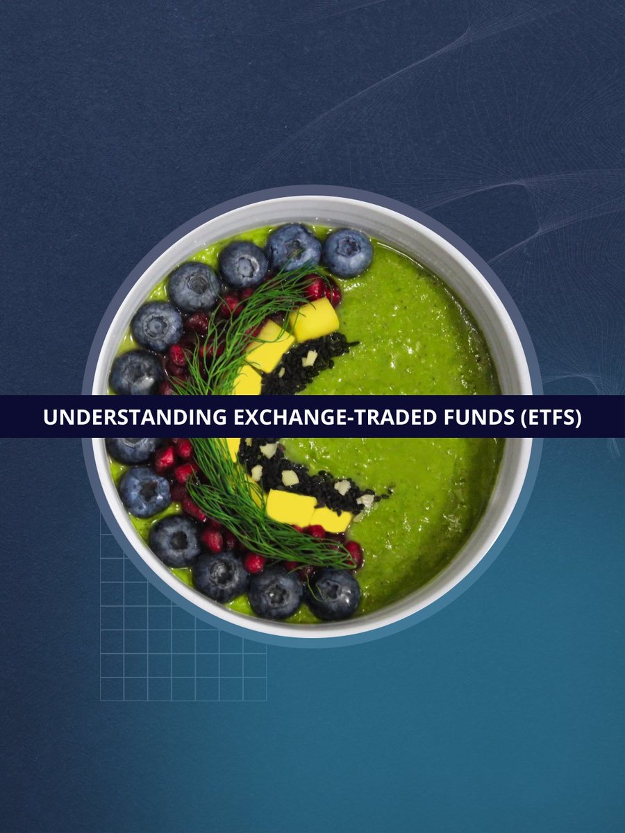 Mix up your #investments with #ETFs, like a smoothie of stocks and securities. With options for every market segment and lower fees, ETFs make diversifying your portfolio straightforward! 🤓