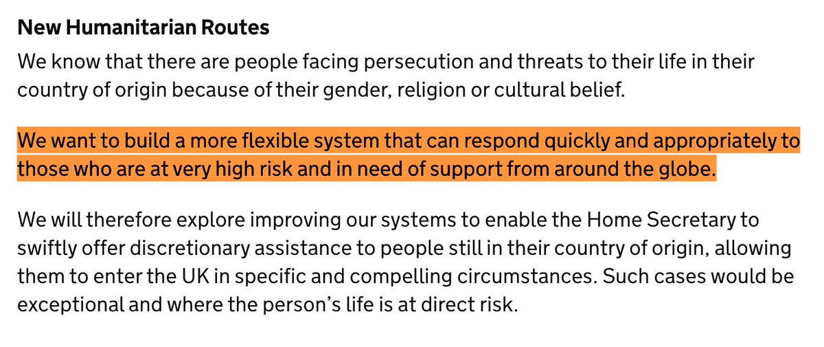 stevesymondsAI's tweet image. If you’re seriously interested to understand how little interest Government truly has in so-called safe &amp;amp; legal routes:

1. Think of Afghanistan, Ukraine in February/March 2022 &amp;amp; now Sudan.

2. Remind yourself of this from #NewPlanForImmigration statement in March 2021👇

1/2