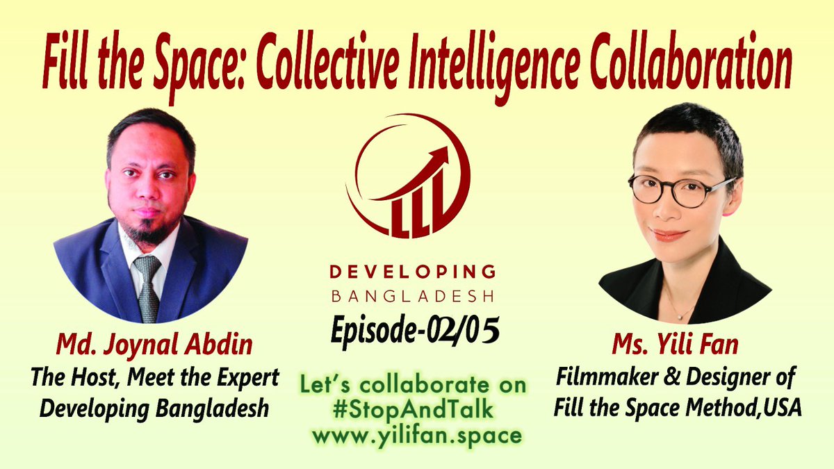 yiliyilifan's tweet photo. Fill the Space 04272023🤝✨🌐

Episode 2: Thank you so much for my collaborator, Md. Joynal Abdin. I’m grateful to share my enthusiasm for the Fill the Space method and #StopAndTalk theater film in your production, Developing Bangladesh🤝✨🌐 https://t.co/ISZxaT0Kat https://t.co/gNytSVYmVm
